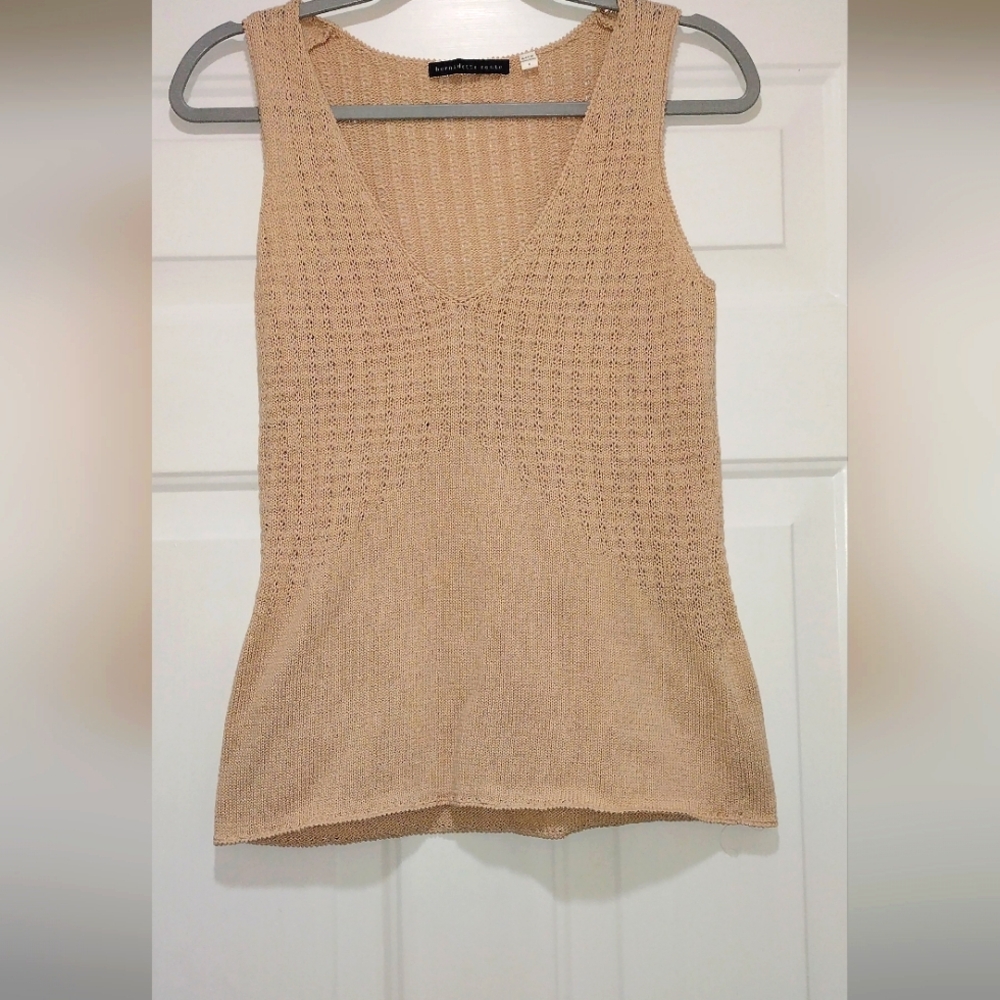 Bernadette Conte 100% Siklet Cotton Knit Top Size Medium